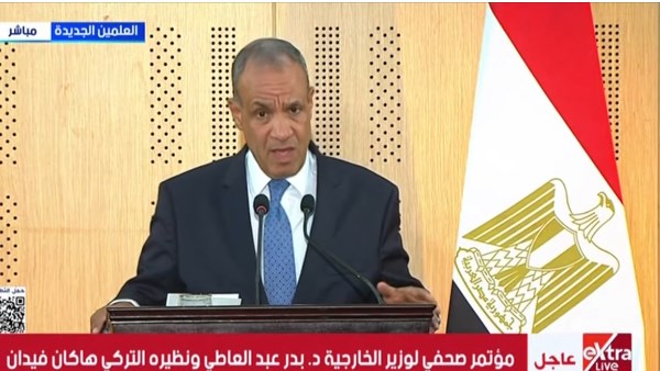 وزير الخارجية: مصر وتركيا تؤكدان دعم العملية السياسية التي يقودها السوريون