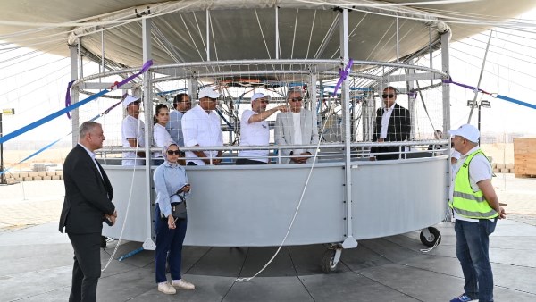 وزير السياحة والآثار يتفقد الموقف التنفيذي لمشروع البالون الثابت بمنطقة أهرامات الجيزة