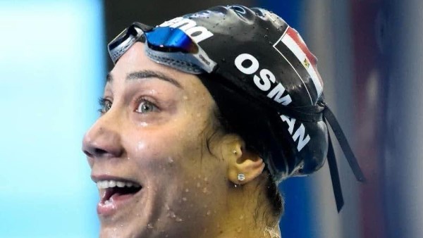 فريدة عثمان تحصد برونزية 50 متر فراشة في البحر المتوسط 2026