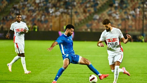 حسام أشرف يسجل الهدف الأول للزمالك في شباك منتخب السويس بتروجت