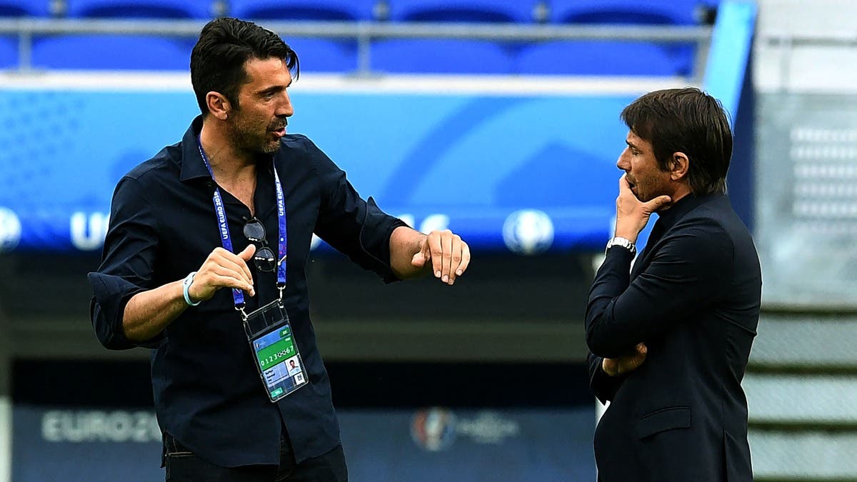 بوفون يكشف سبب عدم اختيار كونتي لتدريب إيطاليا