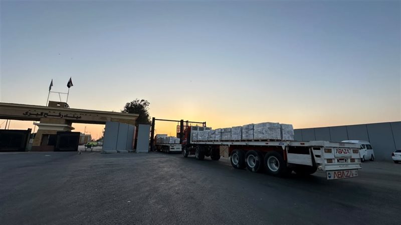 أكثر من 2720 طنًا، قافلة مساعدات مصرية جديدة في طريقها لغزة