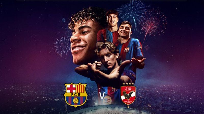 الأهلي يواجه برشلونة في كلاسيكو ودي ببطولة كأس خوان جامبر، تعرف على الموعد والقناة الناقلة