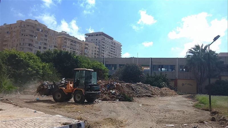 أعمال تطوير وتهذيب وتجميل شاملة بالمنطقة المحيطة بأزهر الإسكندرية