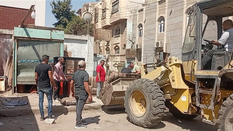 حملات مكبرة لرفع الإشغالات والتعديات بشوارع المنيا وتحقيق السيولة المرورية