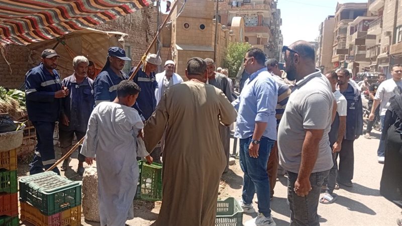 تحرير 45 محضرًا ورفع 15 حالة إشغال وتقنين 20 توك توك بأبو تشت ونقادة