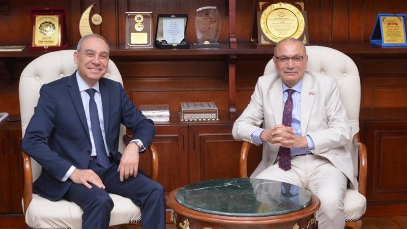 السفير علاء يوسف يستقبل سفير تركيا بالقاهرة