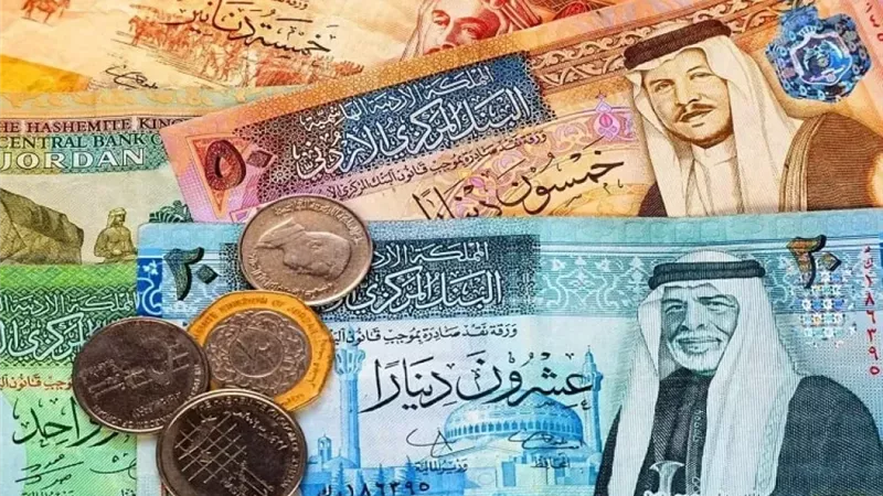 ارتفاع سعر الدينار الأردني مقابل الجنيه في البنك المركزي اليوم الأحد