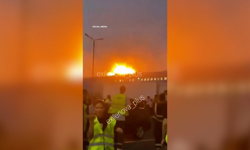 مسيّرة أوكرانية تستهدف مركزًا لوجستيًا روسيًا.. وكاميرا ترصد اللحظة