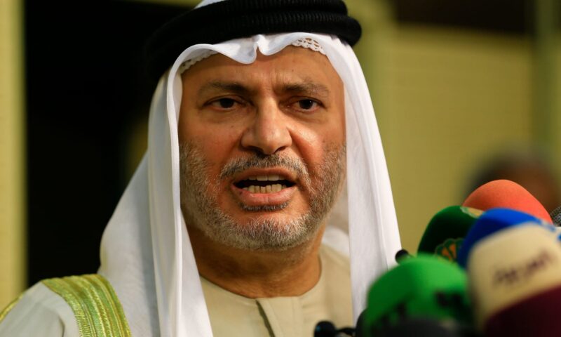 قرقاش: العدوان الإيراني على دول الخليج “أخطأ الهدف” وعمّق مأزق طهران