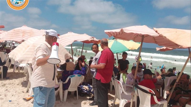 جولات ميدانية على شواطئ الإسكندرية للتأكد من الانضباط والالتزام