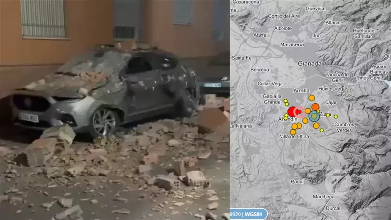 بعد إندونيسيا، زلزال بقوة 5 درجات يضرب غرناطة جنوب إسبانيا (فيديو)