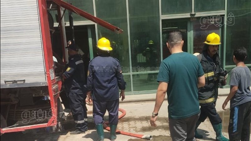 إخماد حريق داخل قسم الحضانات بمستشفى كفر الزيات العام (صور)
