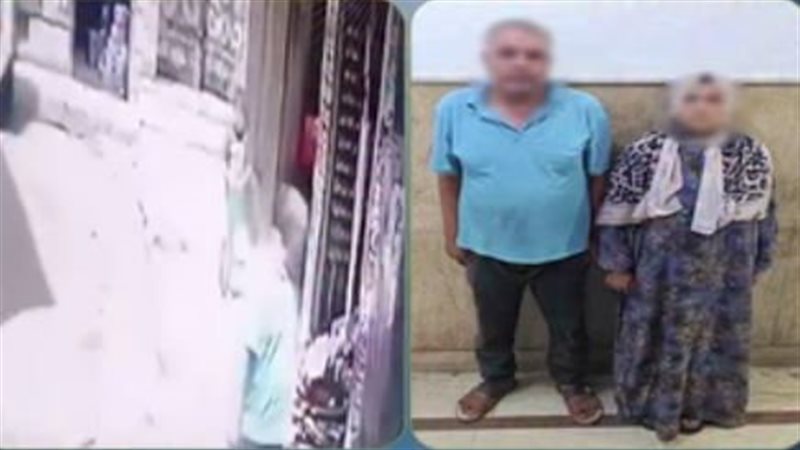 طرد وضرب أمام أعين الجميع، فيديو يكشف اعتداء رجل وزوجته على زوجة ابنهما بالغربية (فيديو)