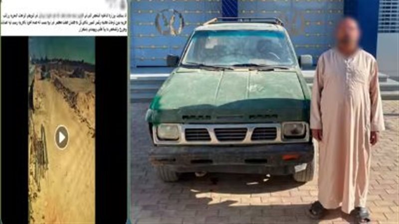 هدم سور منزل بسيارة ربع نقل في الواحات والأمن يضبط المتهم بعد تداول فيديو الواقعة