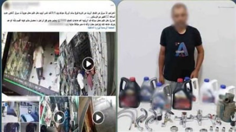 دخل كزبون وخرج بغنيمة، سقوط لص سرق محلا تجاريا بأسلوب المغافلة في دمياط (فيديو)