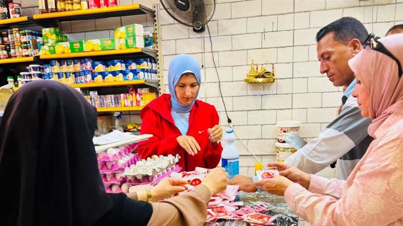 إعدام أغذية فاسدة ومتغيرة الخواص في حملة مكبرة برأس البر