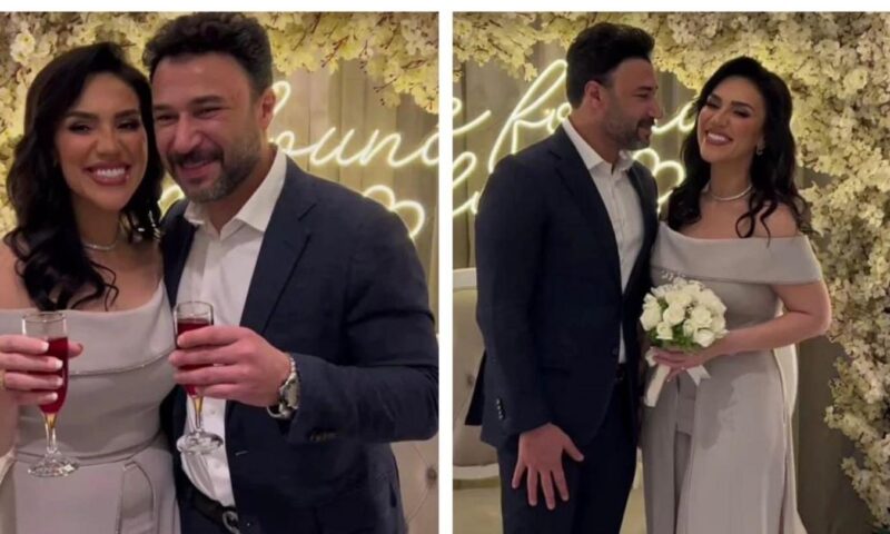 مي فاروق تحتفل بعيد ميلاد زوجها محمد العمروسي برسالة رومانسية