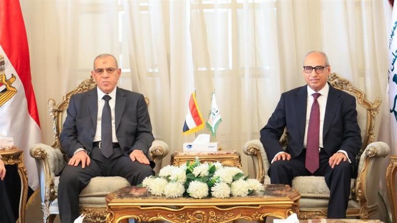 رئيس مجلس الدولة خلال لقائه بوفد القضاء الأعلى: حريصون على ترسيخ سيادة القانون وتحقيق العدالة الناجزة