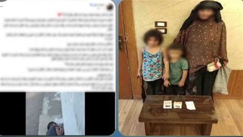 تركت طفلها على حافة الطريق لاستعطاف المارة، القبض على سيدة استغلت ابنيها في التسول بالغربية