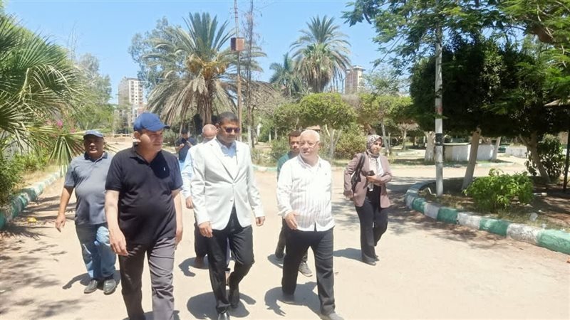 نائب محافظ الدقهلية يتفقد أعمال تطوير حديقة شجرة الدر بالمنصورة