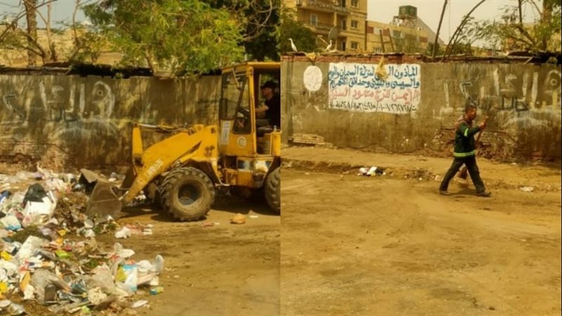 استجابة فورية لشكاوى المواطنين، رفع المخلفات وتحسين مستوى النظافة بعدد من أحياء الجيزة