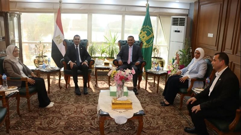 احتفالا بالعيد القومي للمحافظة..محافظ القليوبية يستقبل وزير الشباب والرياضة