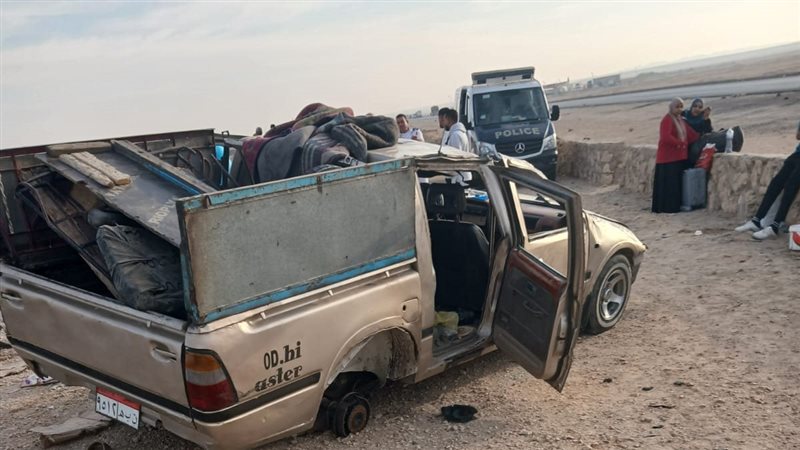 14 عاملا، ننشر أسماء المصابين في حادث تصادم سيارة ربع نقل وتروسيكل بالمنيا
