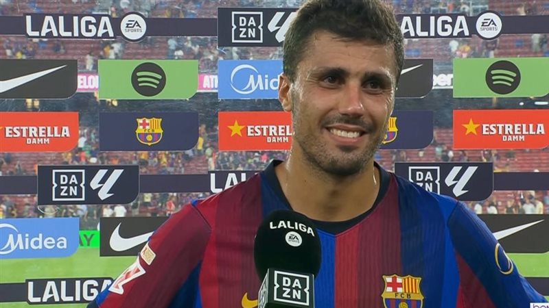 أول تعليق من رودري بعد مشاركته الأولى مع برشلونة