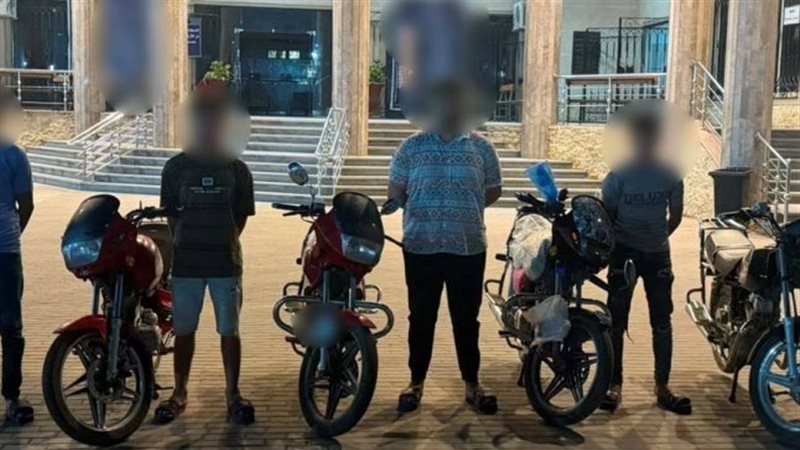 استعراضات بالدراجات النارية في زفاف بالمحلة تنتهي بضبط 5 سائقين