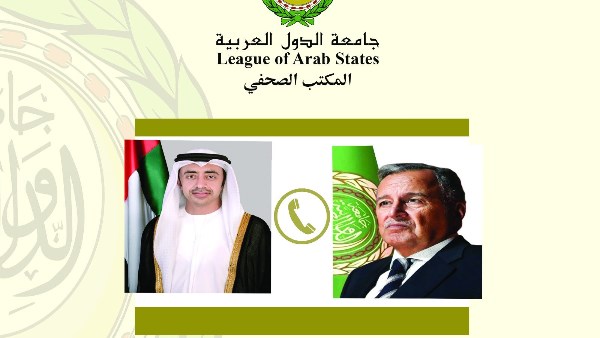 فهمي وبن زايد يبحثان خفض التوترات وتعزيز الاستقرار في المنطقة
