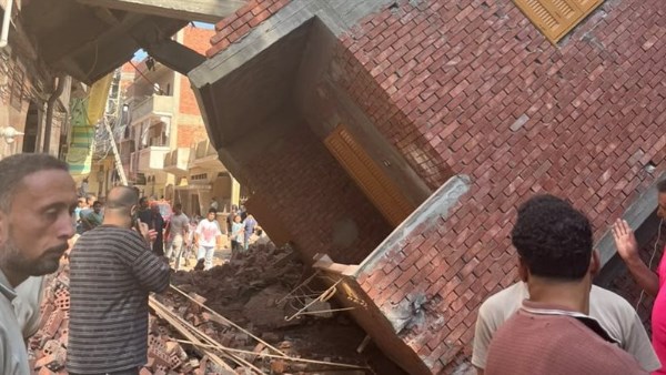 نقابة المهندسين تشكل لجنة هندسية لمعاينة العقار المنهار بقرية جفصا