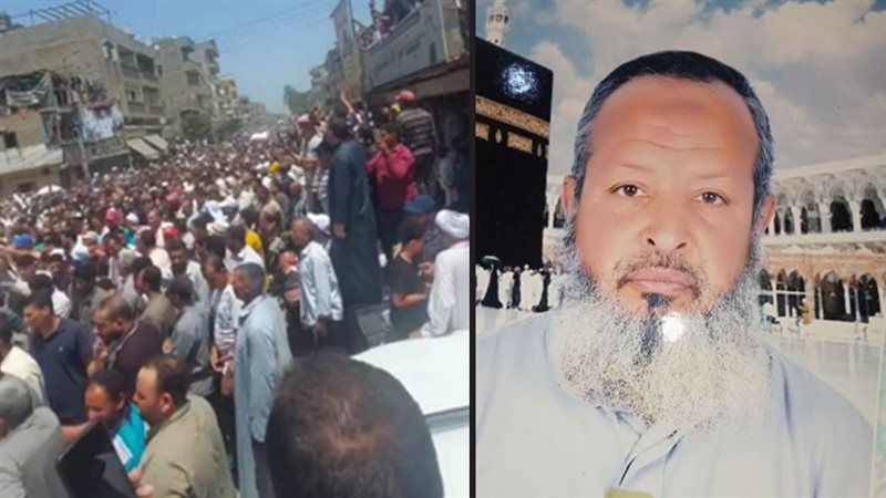 جنازة مهيبة للشيخ أشرف عبد الفضيل ضحية إخوته في بني سويف (صور)