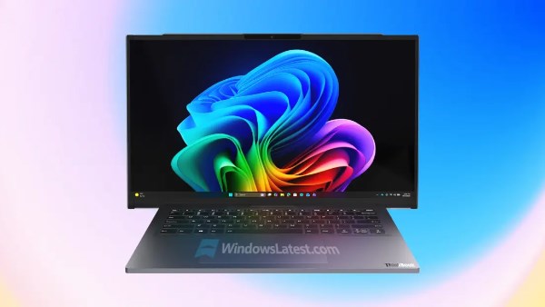 تصميم من المستقبل.. تسريب لابتوب Lenovo الشاشة الملتفة القابلة للتمدد أفقياً