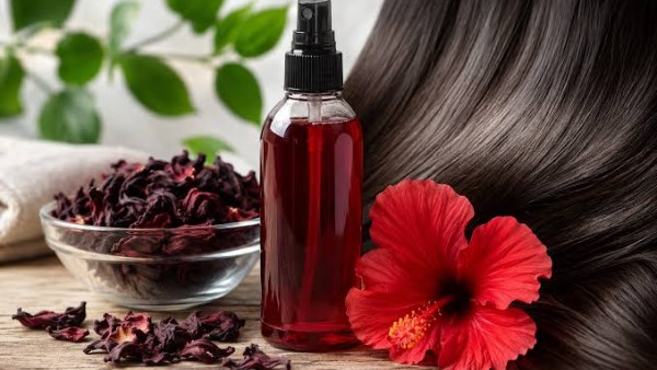 تونر الكركديه لتطويل الشعر .. وصفة طبيعية لترطيب الخصلات وتقليل التقصف