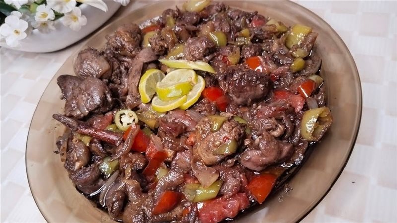 طريقة عمل الكبد والقوانص بدبس الرمان بمذاق لا يقاوم