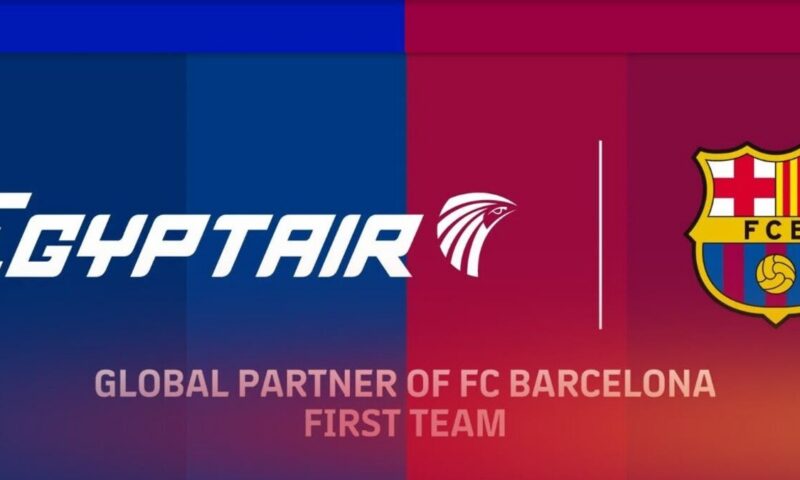 مصر للطيران توقع عقد رعاية لنادي برشلونة مقابل 4 ملايين يورو سنوياً