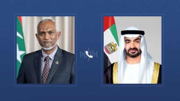 رئيسا الإمارات والمالديف يبحثان هاتفيًا تعزيز العلاقات بين البلدين