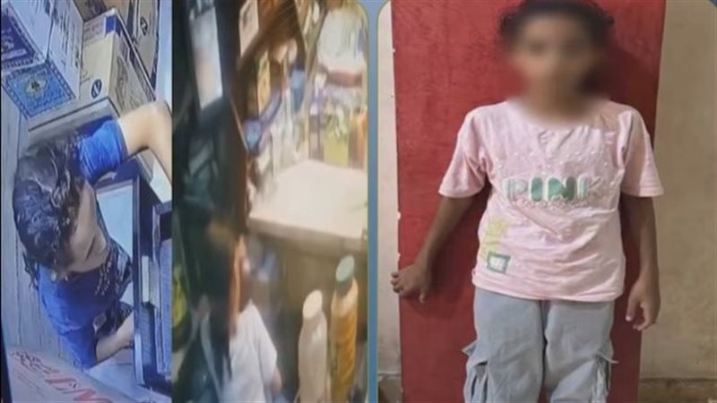 فتاة تسرق مبالغ مالية من محال تجارية بالغربية، فيديو يكشف حكايتها والنيابة تقرر إيداعها دار رعاية
