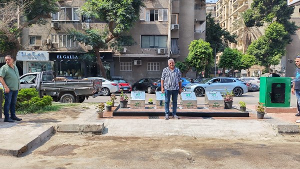 افتتاح موقع جديد لصناديق القمامة الهيدروليكية بشارع سليمان أباظة بالدقي
