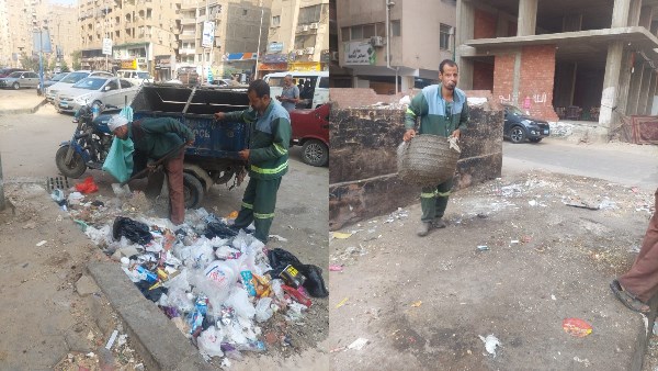 هيئة النظافة بالجيزة تستجيب لشكاوى المواطنين بمواقع التواصل وتزيل تراكمات القمامة