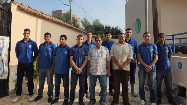 متابعة ميدانية لتدريب طلاب المدرسة الثانوية الفنية بمحطات فرع شبين الكوم