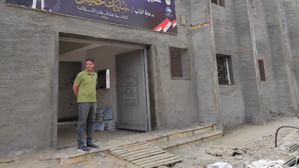 رئيس مدينة منوف يتفقد أعمال تجهيز مبنى التأمين الصحي الجديد