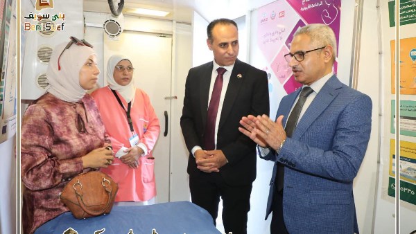 لتقديم خدمات المبادرات الرئاسية.. محافظ بني سويف يشهد انطلاق “100 يوم صحة”