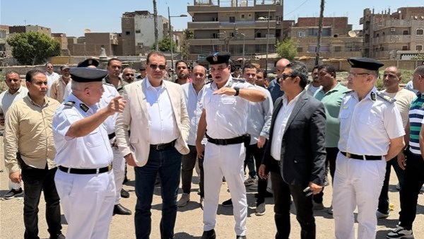 مدير أمن المنيا يقود حملة مكبرة لإزالة التعديات بسمالوط شرق وغرب