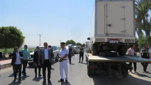 حمله مرورية لتحقيق الانضباط المروري في شوارع المنيا