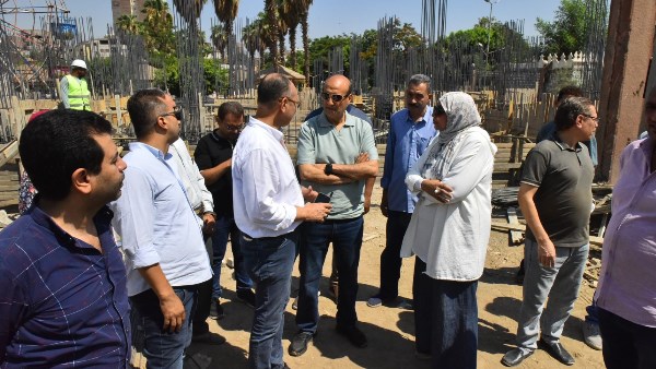 محافظ أسيوط يتفقد الأعمال الإنشائية للمبنى الإداري والمركز التكنولوجي بحي شرق