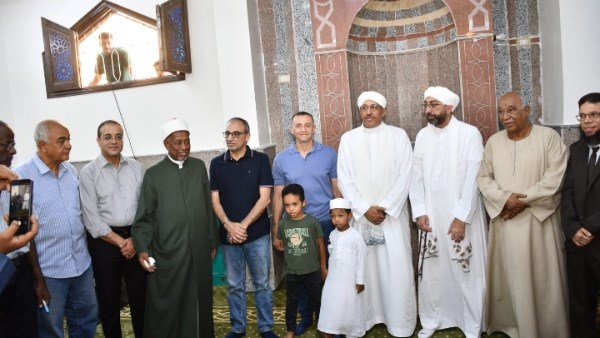 محافظ أسوان يفتتح ملحق مسجد ودار الميرغنية الختمية بالشيخ هارون