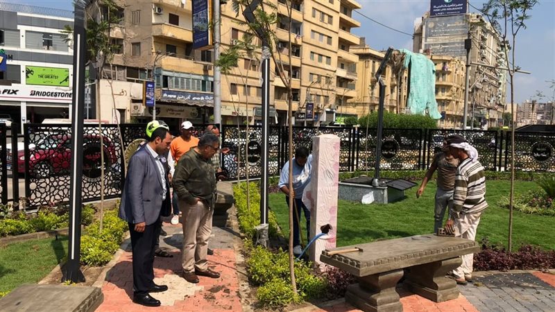 محافظ الدقهلية يتفقد التشطيبات النهائية بحديقة كوكب الشرق في المنصورة