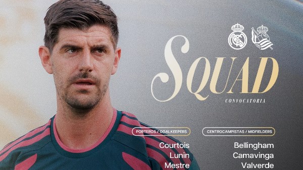 قائمة ريال مدريد لمواجهة ريال سوسيداد.. مبابي وفينيسيوس على رأس الهجوم